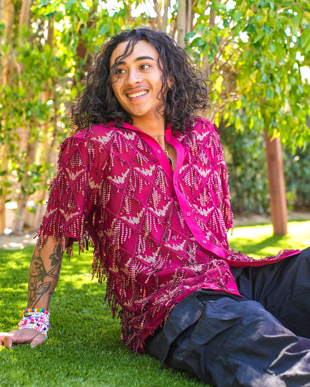 Dusk Till Dawn Sparkle Button Up