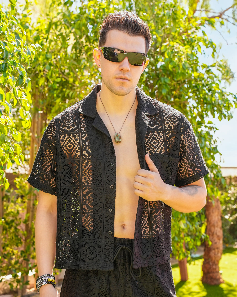 Got That Rizz Crochet Camp Shirt