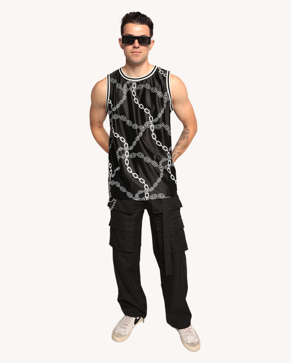 Power Surge Silver Reflective Basketball Jersey