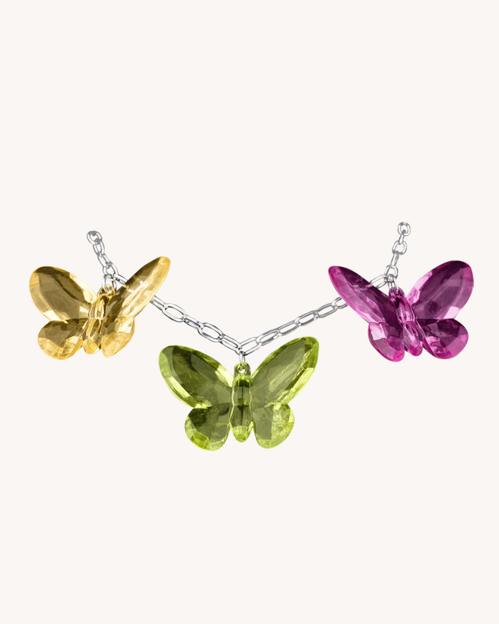 Jelly Butterfly Chain Necklace