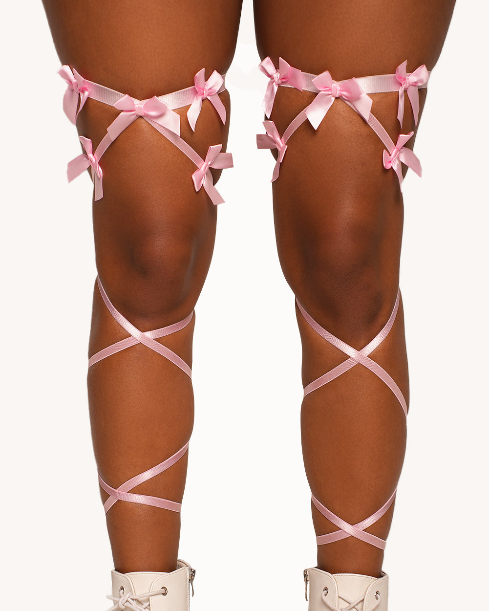 Love Me Knot Bow Pair Mini Leg Wraps