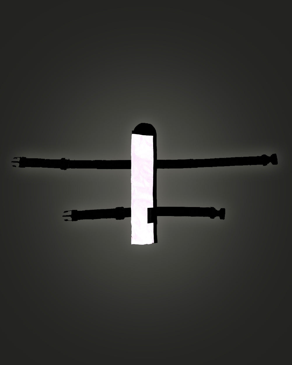 Now You See Me Strap & Clip-on Silver Reflective Fan Holster