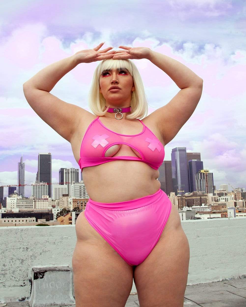 Pastease Hologram Cross Rave Pasties (Set of 2 Pasties)