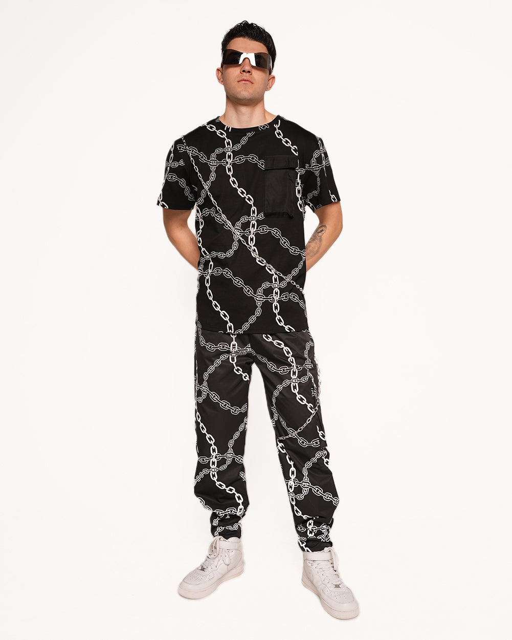 Power Surge Silver Reflective Men's Outfit