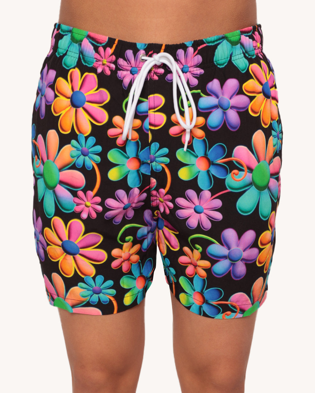 Psychodelic Daisy Camp Shorts