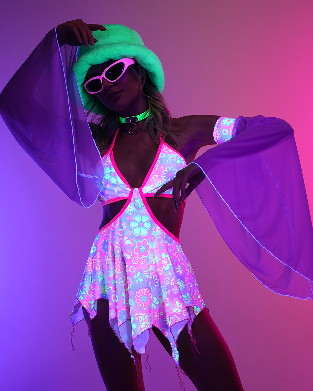 Rolita Couture x iHR Lucid Garden Pixie Baby Doll Dress