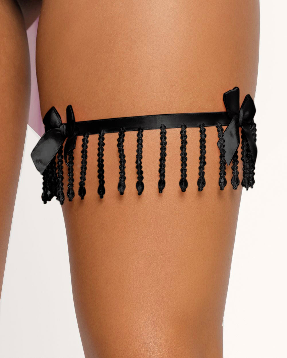 Romantic Possibilities Ribbon & Tassel Single Leg Garter