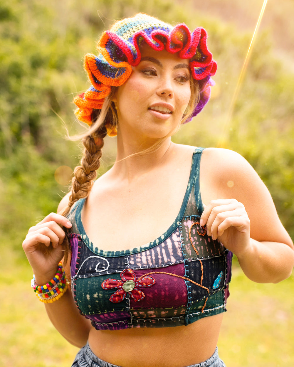 Soft Steps at Sunbreak Flower Crop Top