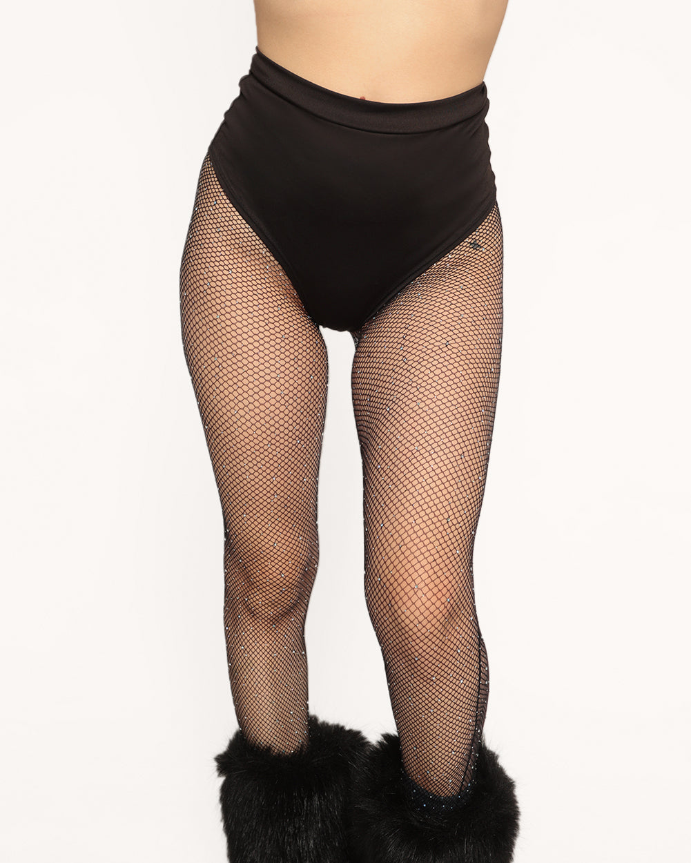 Play My Song Rhinestone Fishnet Tights