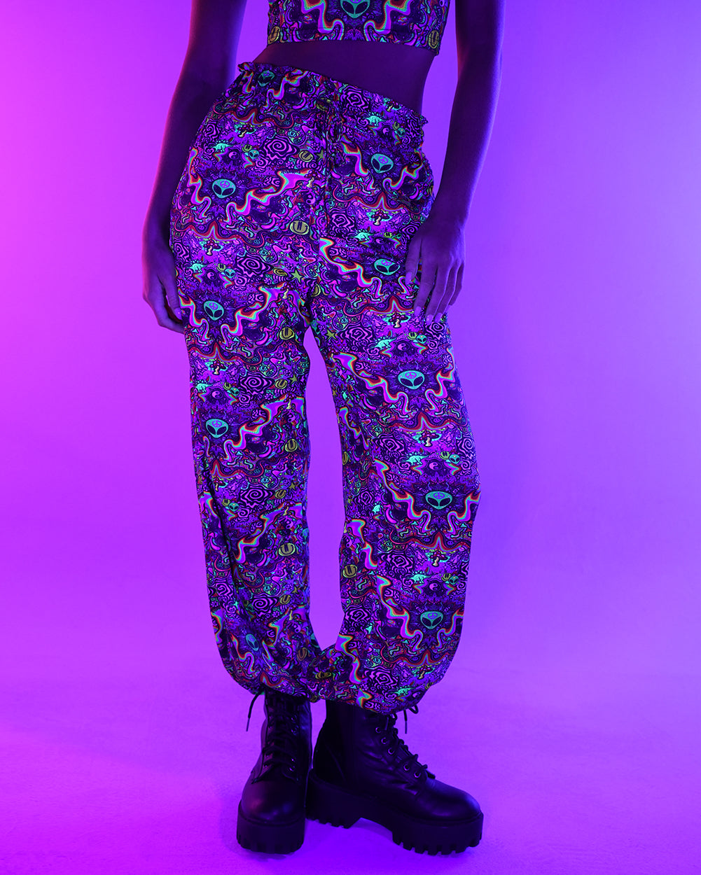 Trippydraws x iHR Funky Mind Harem Pants
