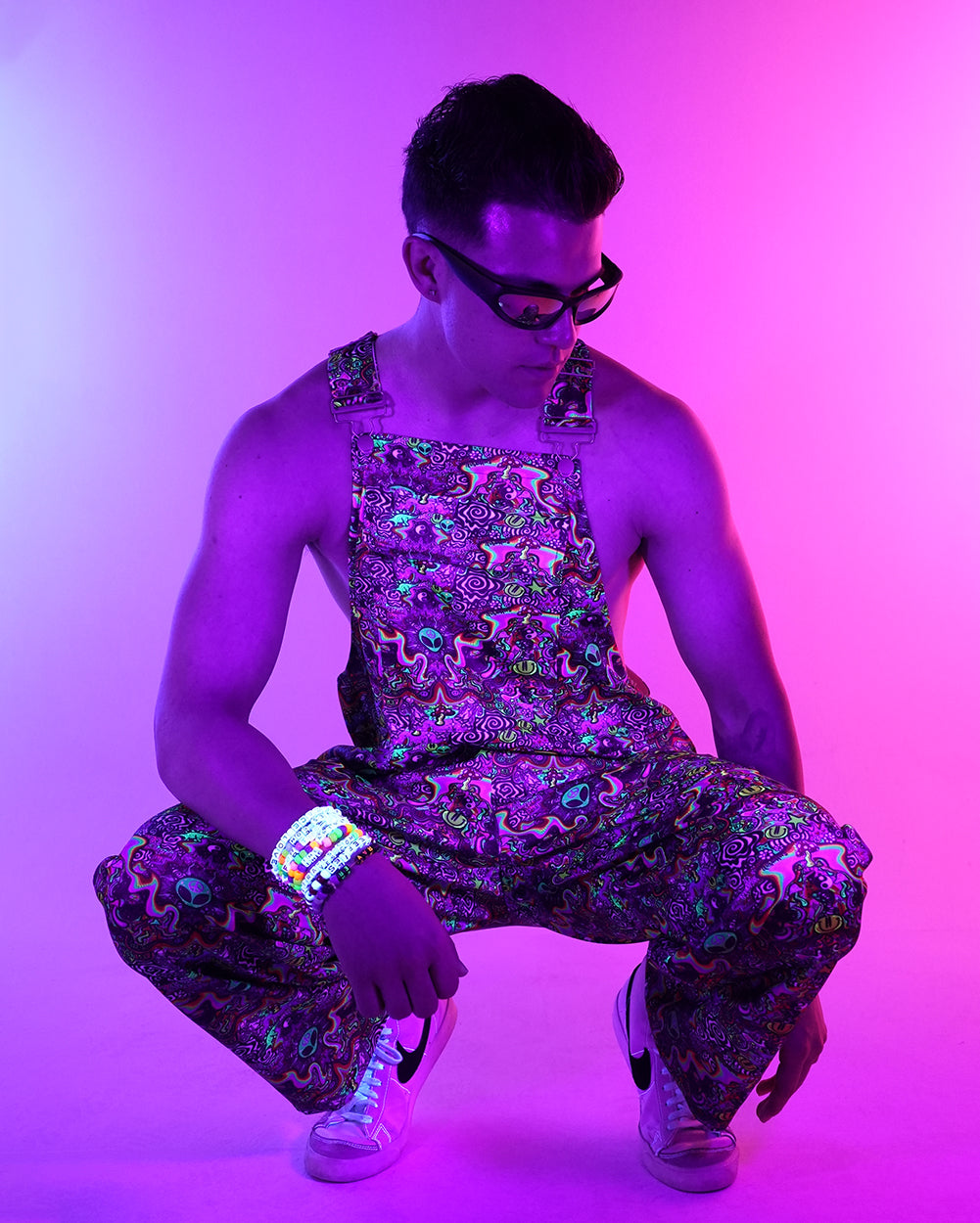 Trippydraws x iHR Funky Mind Overalls Outfit