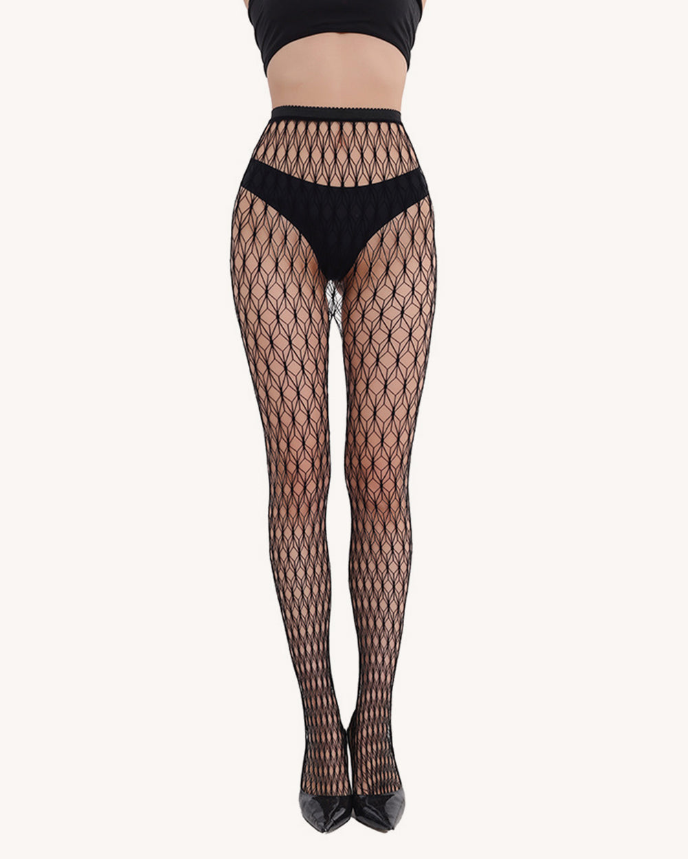 Midnight Matrix Geometric Lines Tights