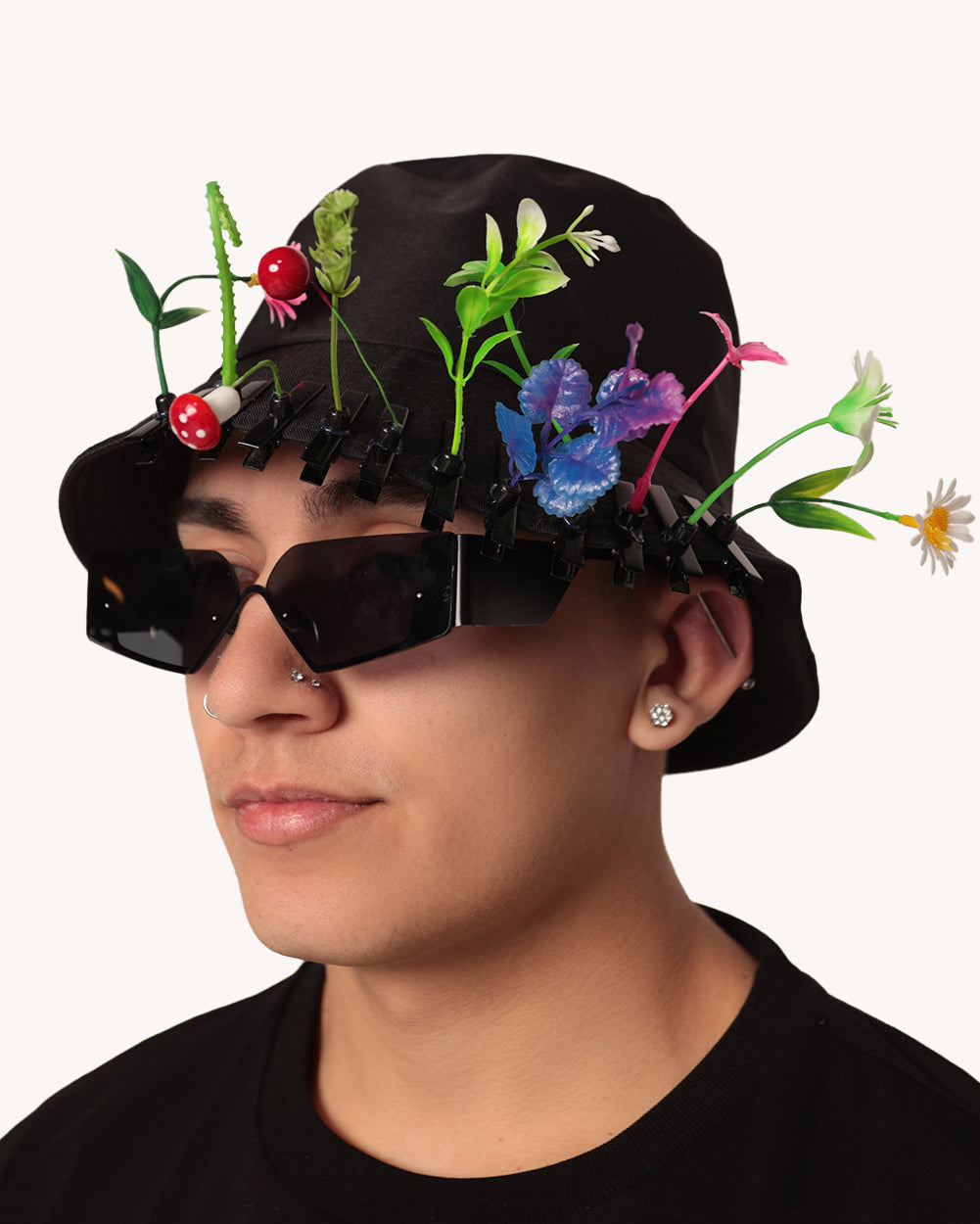 Funky Florals Bucket Hat with Sprouts Set