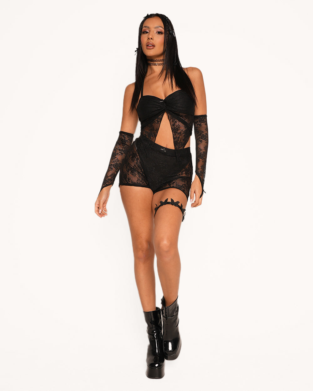 Backstage at the Yuma Lace Outfit